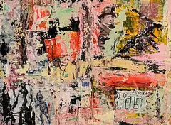 John Kingerlee, Arrivals, 2018, mixed media on board