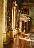 Mark O'Neill, Through The Drawing Room, 2000, oil on board