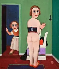 The Dressing Room by Jack Donovan, 2004, oil on board, sold Jun 2026