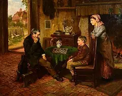 Haynes King, Your Turn Grandpa, 1877, oil on canvas
