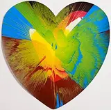Heart Spin by Damien Hirst British, acrylic on card, offered Jun 2026