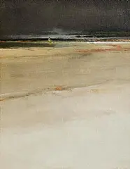 John Shinnors, Storm at Banna Strand, 1988, oil on canvas laid on board