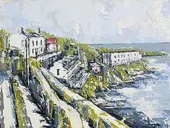 Yvonne Moore, From Vico Road, oil on canvas