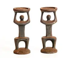 Candlesticks (2) by Oisín Kelly, cast iron, sold Jun 2026