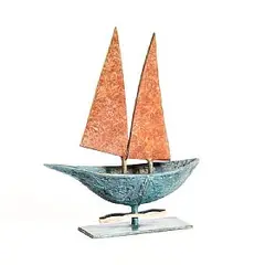 Ray Delaney, Red Sails, 2026, unique bronze