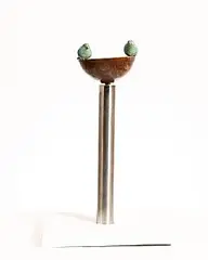Henryk Sobczak, Thirsty, 2026, bronze on steel and wooden base