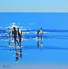 John Morris, Into the Light, oil on board