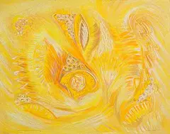 Jane O'Malley, Bahamas Yellow - Early Morning, 1987, acrylic on paper