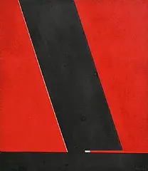 Cecil King, Aslant, 1984, oil on paper