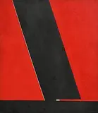 Cecil King, Aslant, 1984, oil on paper