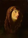18th Century Continental School, Madonna, oil on metal