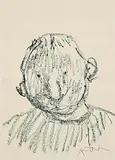 Quentin Blake, Sennelier Portrait No.7, 2019, sennelier oil pastel stick on wove