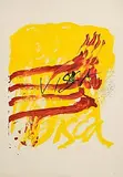 Antoni Tapies Spanish, Als Mestres de Catalunya, 1974, lithograph - PA proof aside from a numbered edition of 100 - published by Sala Gaspar, Barcelona