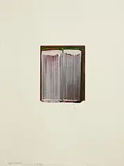 Ciarán Lennon, Single Colour Collection No.4, mixed media on copper on paper