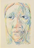 Colin Middleton, Saturday Girl, conte drawing