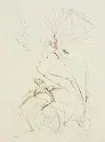 Salvador Dali Spanish, Tristans Last Fight, 1970, etching in colours - from the Tristan and Iseult series - number 9 from an edition of 125