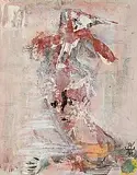 John Kingerlee, Head, 1986, mixed media on board