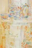 Maurice Henderson, Afternoon Tea, West Cork, mixed media on paper