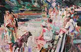 Arthur K. Maderson, Lismore River Pool, oil on board