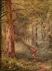 Grounds of Moydrum Castle, Athlone by William Percy French, watercolour on paper, sold Feb 2026