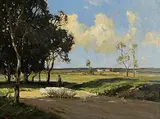 Frank McKelvey, A Flock of Sheep, oil on canvas