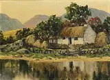 Mabel Young, The Homestead, oil on canvas laid on board