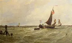Edwin Hayes, Returning to Port, 1884, oil on canvas