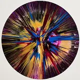 Damien Hirst British, Circle Spin, acrylic and die-cut on wove paper - published by Pinchuk Art Centre, Ukraine
