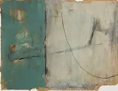 Guggi, Untitled, 2021, oil and mixed media on card