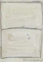 Window Series by Basil Blackshaw, charcoal drawing, sold Feb 2026