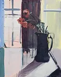 Brian Ballard, Poppies in a Dark Jug, 1988, oil on canvas
