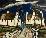 Markey Robinson, Heading Home, oil on board