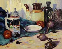 James S. Brohan, Still Life, oil on canvas