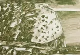 William Crozier, Headland, West Cork V, 1989, gouache on paper