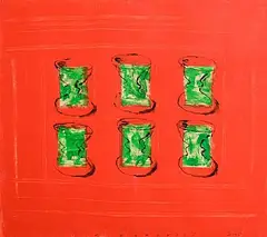 Neil Shawcross, Still Life - Wine Goblets, 2005, acrylic on paper