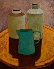 Still Life on Tabletop by Graham Knuttel, oil on canvas, sold Feb 2026