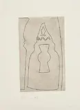 Ben Nicholson, Curled Turkish Form, 1967, etching - number 9 from an edition of 50- Printed by F. Lafranca, from the series Greek and Turkish forms a suite of ten prints.