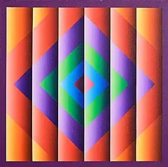Linear Translucence No. 2 by Francis Tansey, 2011, acrylic on canvas, sold Feb 2026