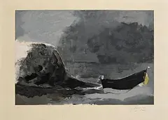 Marine Noire by Georges Braque, etching - number 234 from an edition of 400, sold Feb 2026