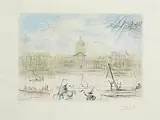 Salvador Dali Spanish, L'Académie de Paris, etching - number 56 from an edition of 350 - Printed at Atelier and published by Amiel Paris and New York.
