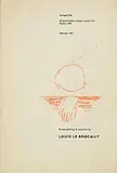 Louis le Brocquy, Little Red Hand, ink on Gimpel Fils Exhibition Catalogue from February 1955
