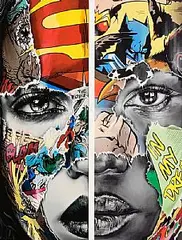 Sandra Chevrier, La Cage, Nous Sommes Uns (Diptych), 2021, giclee print - printer's proof aside from an edition numbered to 195