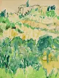 Grace Henry, Joigny Foire, watercolour on paper