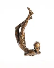 Rowan Gillespie, Falling Figure, bronze