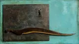 Patrick O'Reilly, Man and a Snake, unique bronze