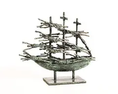 John Behan, Mayo Famine Ship, 2025, unique bronze