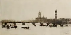 Anthony Robert Klitz, Westminster, London, 1967, oil on canvas