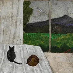 Jane O'Malley, Oscar and Gozo, 1996-2005, oil on board