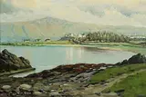 Charles McAuley, Cushendall Bay, Antrim, oil on canvas
