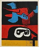 Le Corbusier, Otherworldly, 1963, lithograph on heavy Arches wove - from an edition of 200 - published and printed by Maeght, Paris in 1963
